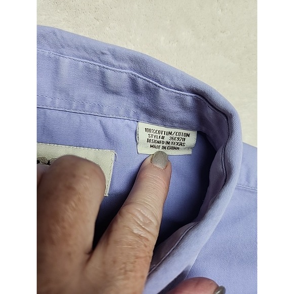 Cody James Western Pearly‎ Snap Button Up Long Sleeve Shirt Xxl Purple - Picture 3 of 10